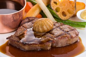松阪牛フィレ肉のステーキ